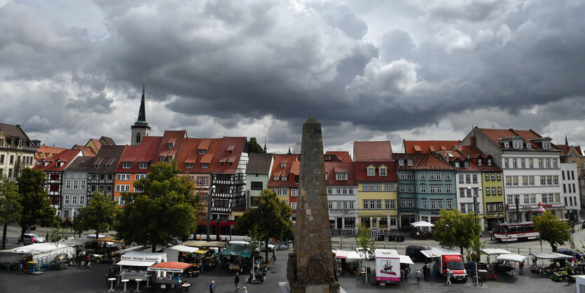 Wolken über Erfurt