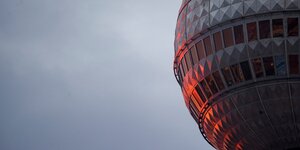 Die Kugel des Fernsehturms am Alexanderplatz
