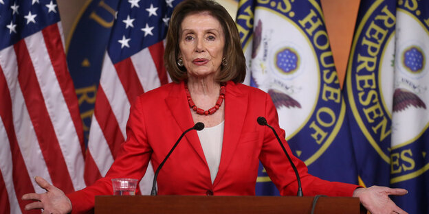 Die demokratische Vorsitzende des Repräsentantenhauses Nancy Pelosi