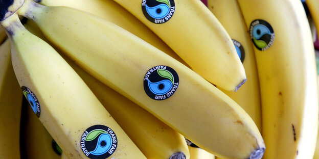 Bananen mit Fairtrade-Logo