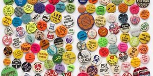 Sammlung von Buttons, ca. 1967