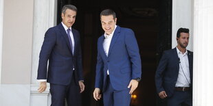 Kyriakos Mitsotakis und Alexis Tsipras