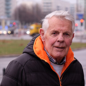 Werner Heine am Strausberger Platz im Porträt