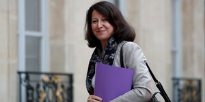 Frankreichs Gesundheitsministerin, Agnes Buzyn, kommt am Elysee-Palast an.