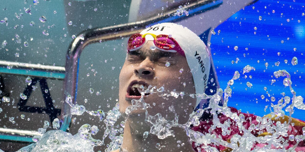 Der Kraul-Weltmeister Sun Yang im Wasser