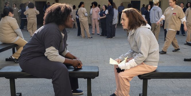 Szene aus letzter Staffel von Orange is the new Black