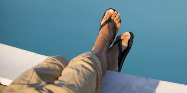 Füße in Flipflops Füße in Flipflops
