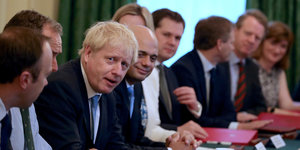 Boris Johnson und sein Kabinett