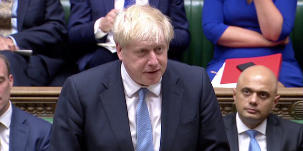 Boris Johnson redet im Unterhaus