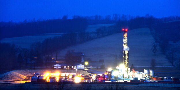 Eine Frackinganlage in den USA