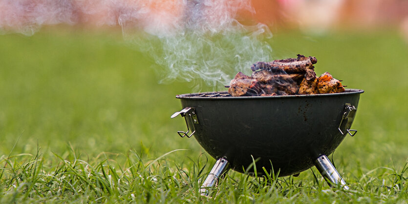 Fleisch auf einem Grill