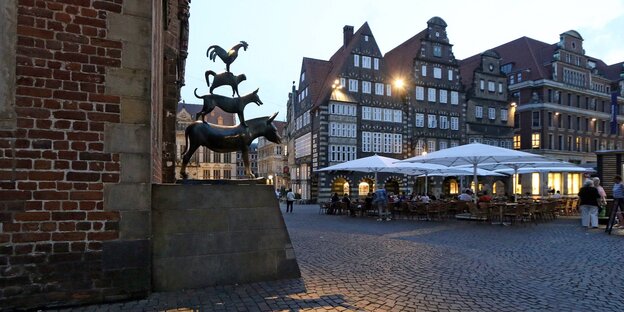 Skulptur der Bremer Stadtmusikanten