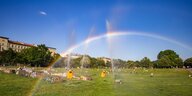 Ein Regenbogen über dem Görlitzer Park