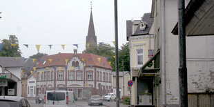 Die Hauptstraße von Süderbrarup.