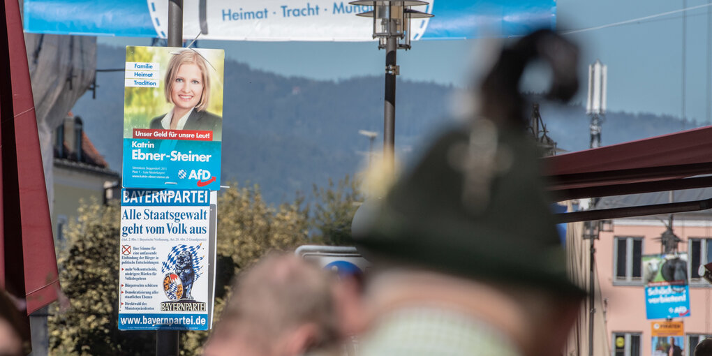 AfD- Plakat in Deggendorf