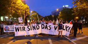 Demonstration von Rechtsextremen in Chemnitz im August 2019