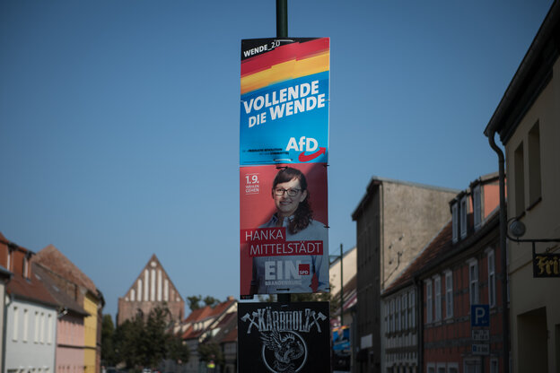 Wahlplakate in Angermünde