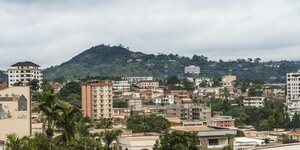 Blick über die Hauptstadt Kameruns Yaoundé