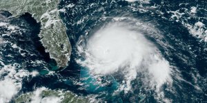 atellitenbild von Hurrikan "Dorian" über den Bahamas