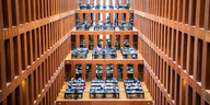 Studierende im Grimm-Zentrum, der Bibliothek der Berliner Humboldt-Universität