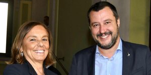 Luciana Lamorgese mit Matteo Salvini