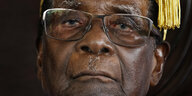 Robert Mugabe in Nahaufnahme
