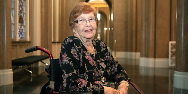 Holocaust-Überlebende Helga Melmed bei ihrem Berlin-Besuch