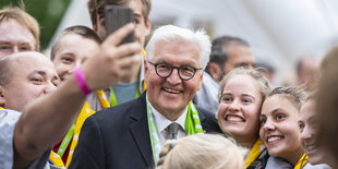 Frank-Walter Steinmeier beim Evangelischen Kirchentag im Juni in Dortmund