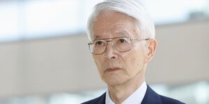 Der 79-jährige Tsunehisa Katsumata schaut ernst