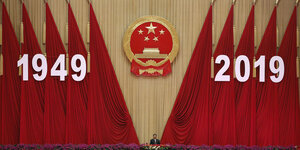 Chinas Präsident Xi Jinping in der Großen Halle des Volkes