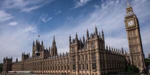 Sitz des britischen Parlament: der Westminster-Palast