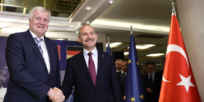 Horst Seehofer (links) und Süleyman Soylu