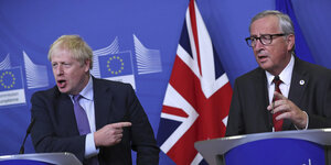 Boris Johnson und Jean-Claude Juncker