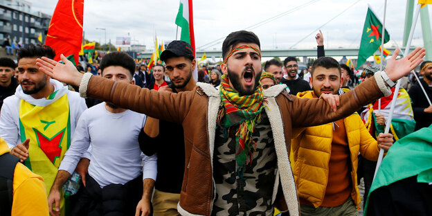 Kurdische Demonstranten