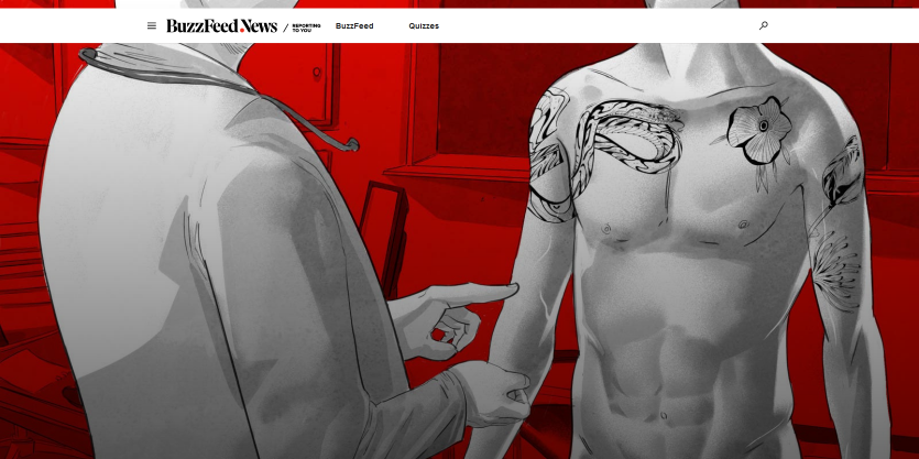 Screenshot der Homepage von Buzzfeed