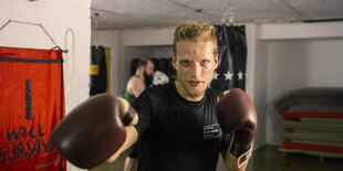 Wanja Warscheid in Boxerpose