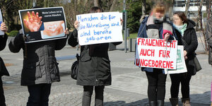 Protest von AbtreibungsgegnerInnen