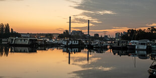 Sonnenaufgang über der Rummelsburger Bucht