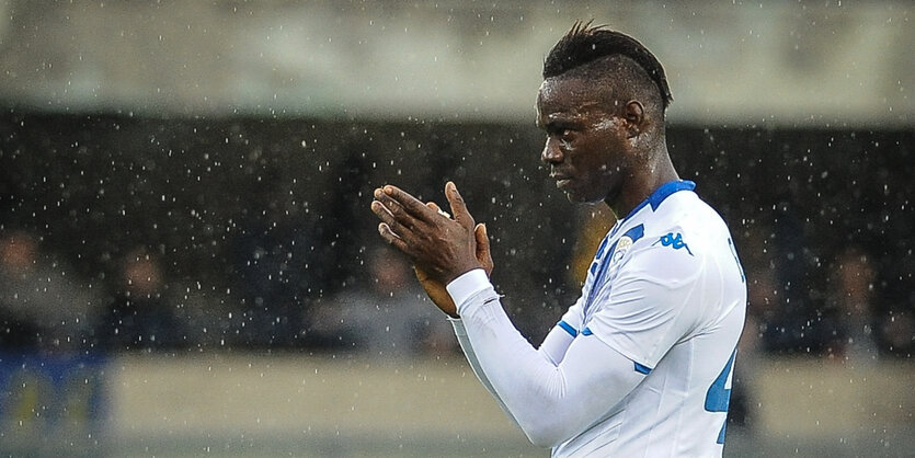 Mario Balotelli beim Spiel gegen Hellas Verona.