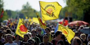 Proteste gegen die Urananreicherungsanlage des Konzerns Urenco in Gronau