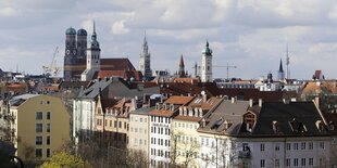 Die Skyline von München