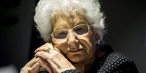 Portrait der italienischen Senatorin und Holocaustüberlebenden Liliana Segre