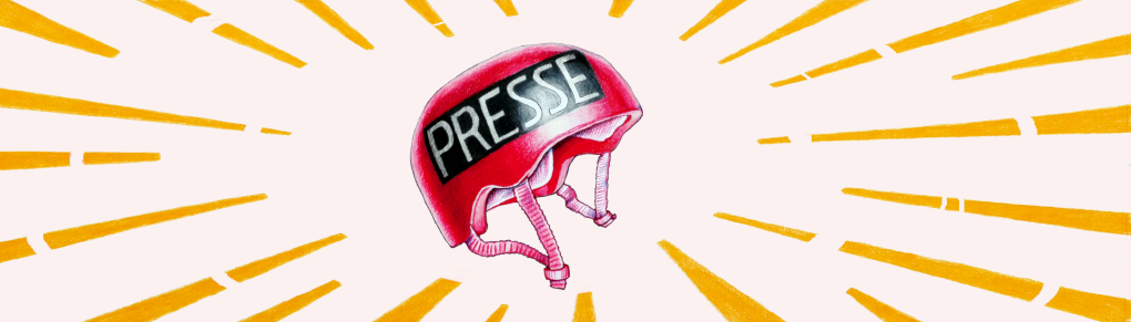 Illustration eines Presse-Helmes