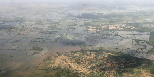 Überschwemmte Gebiete in Somaila