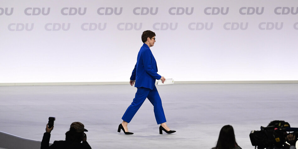 Annegret Kramp-Karrenbauer auf dem CDU-Parteitag