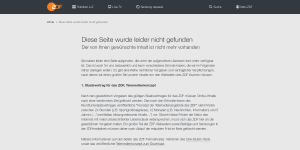 Auf der Webseite des ZDF ist der Beitrag nicht mehr abrufbar. Stattdessen wird eine Fehlermeldung angezeigt