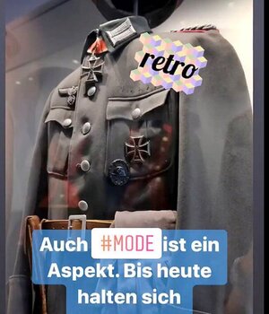 Screenhot zeigt Militärjacke mit Hakenkreuz Screenhot zeigt Militärjacke mit Hakenkreuz
