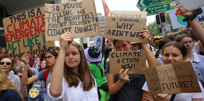 Protestierende in Sydney