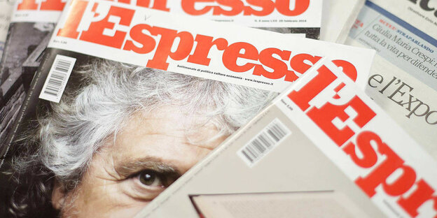 Titelseiten von L'Espresso und la Repubblica