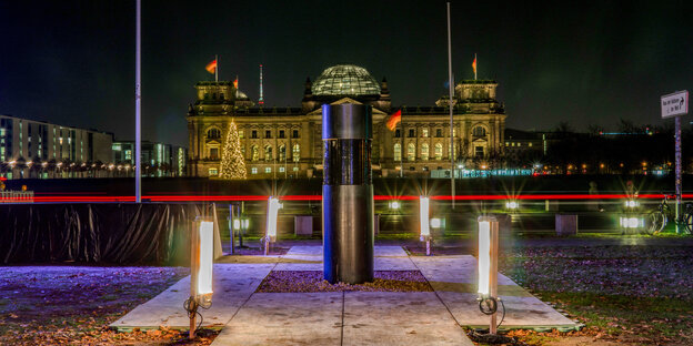 ZPS-Installation vor dem Reichstag.